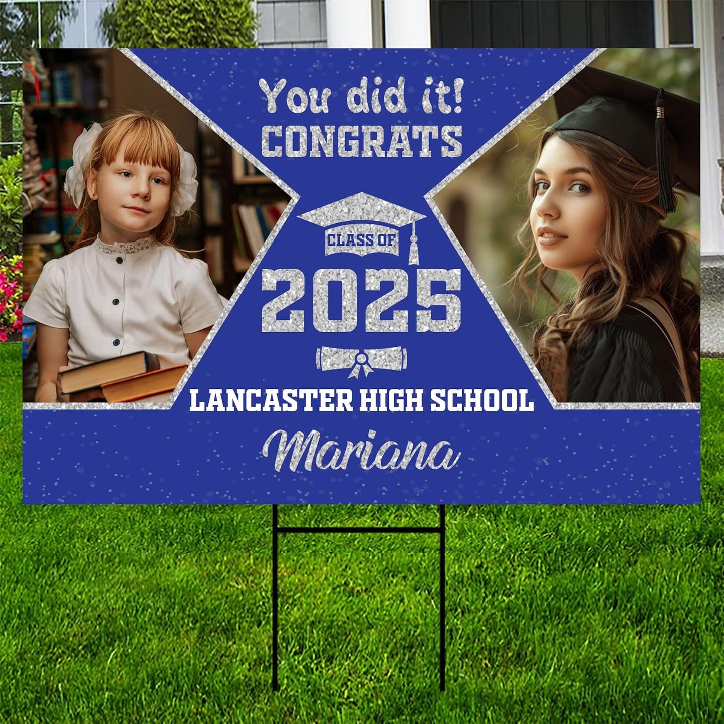 Personalized Graduation Yard Signs 2025, Senior Class Of 2025 Yard Sign, 2025 Graduation Decorations Lawn Sign, Graduate 2025 Yard Signs, High School Graduation, College Graduation, Congrats! #12