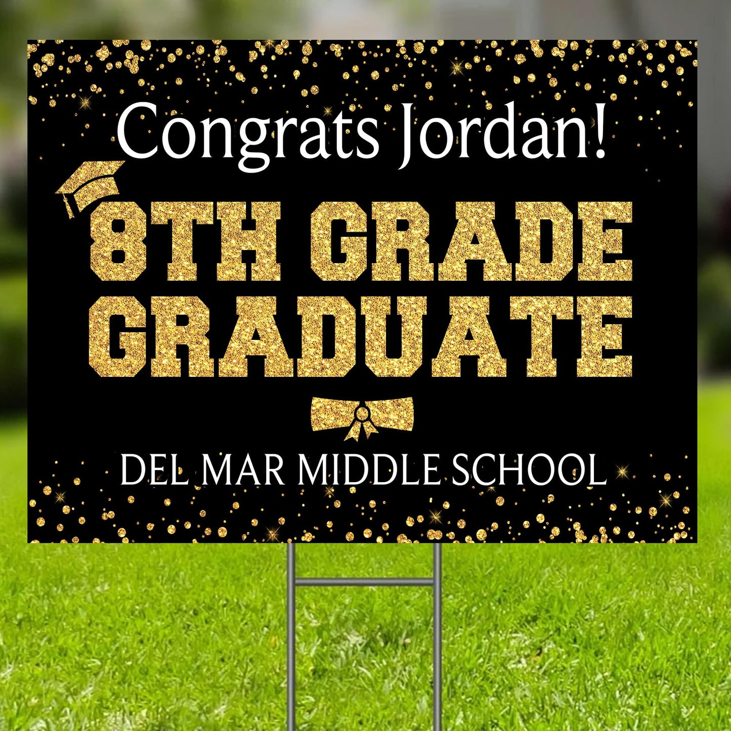 Personalized Graduation Yard Signs 2025, Senior Class Of 2025 Yard Sign, 2025 Graduation Decorations Lawn Sign, Graduate 2025 Yard Signs, High School Graduation, College Graduation, Congrats! #12