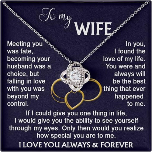 To My Beautiful Soulmate Necklace For Women, I Love You Jewelry To My Wife Necklace Gift for Women From Lover Husband Amazing Forever Love Gifts Boxes For Women, Soulmate Necklace For Her