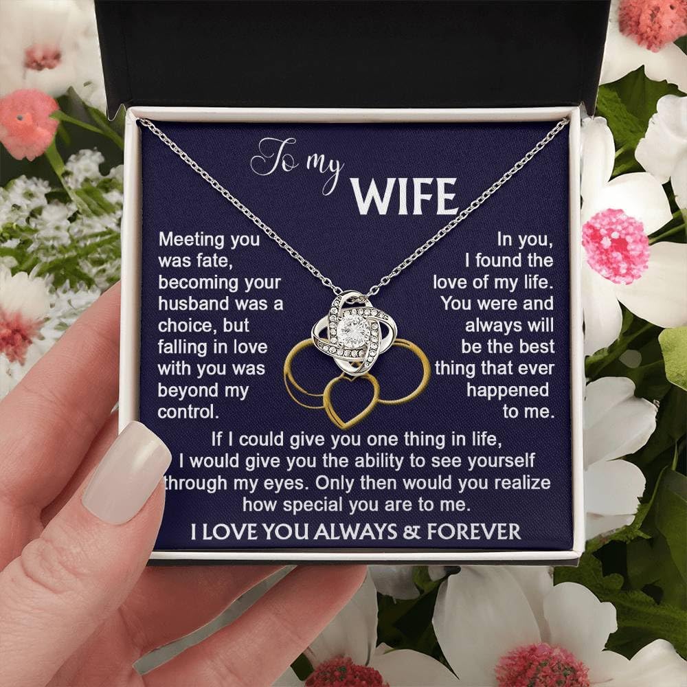 To My Beautiful Soulmate Necklace For Women, I Love You Jewelry To My Wife Necklace Gift for Women From Lover Husband Amazing Forever Love Gifts Boxes For Women, Soulmate Necklace For Her