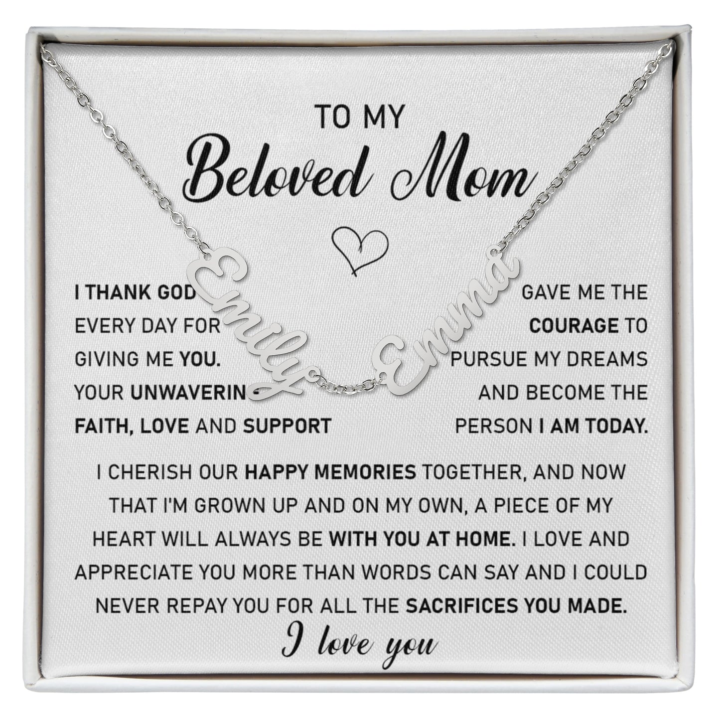 custome name mom 8