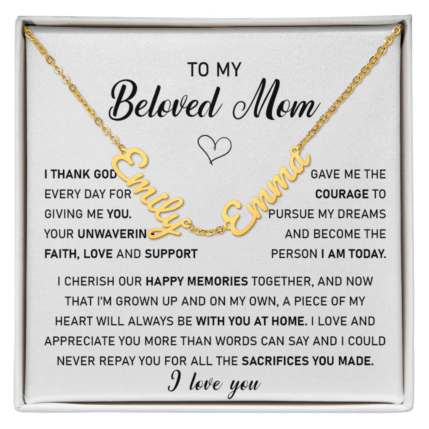 custome name mom 8