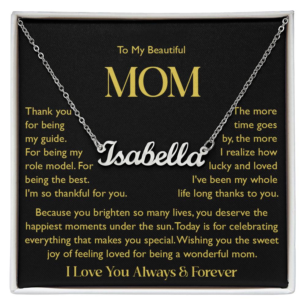 custom  1 name mom 5