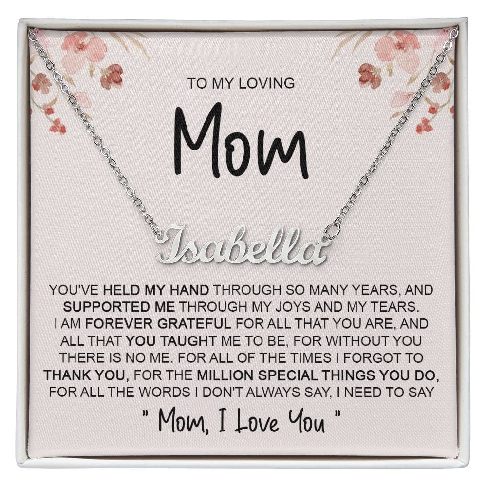 custom  1 name mom 4