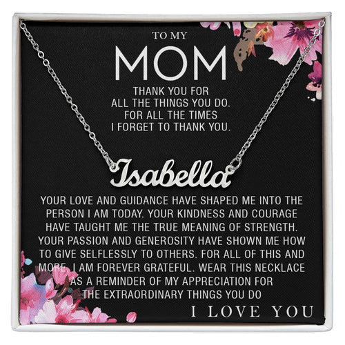 custom  1 name mom 3