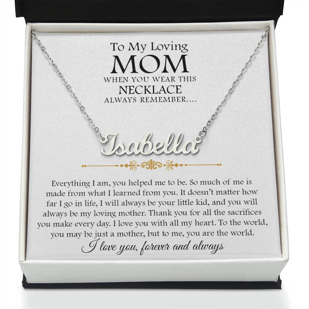 custom  1 name mom 2
