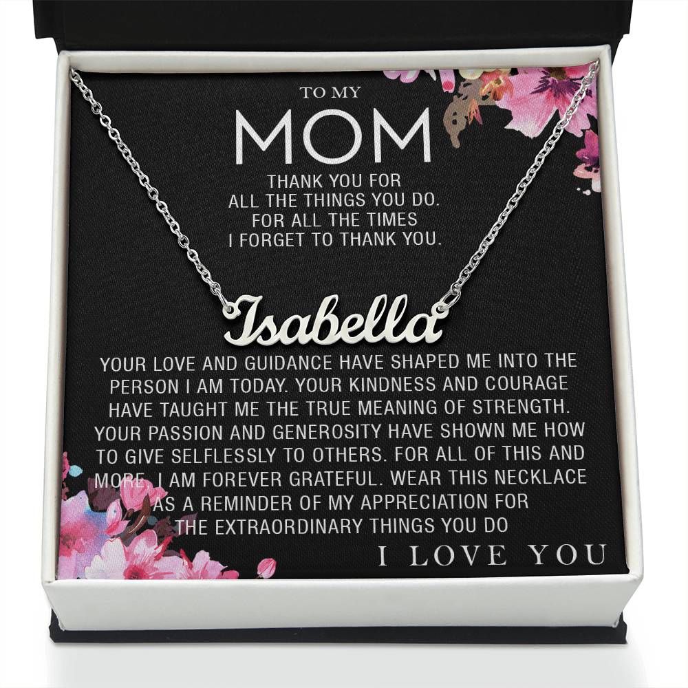 custom  1 name mom 3