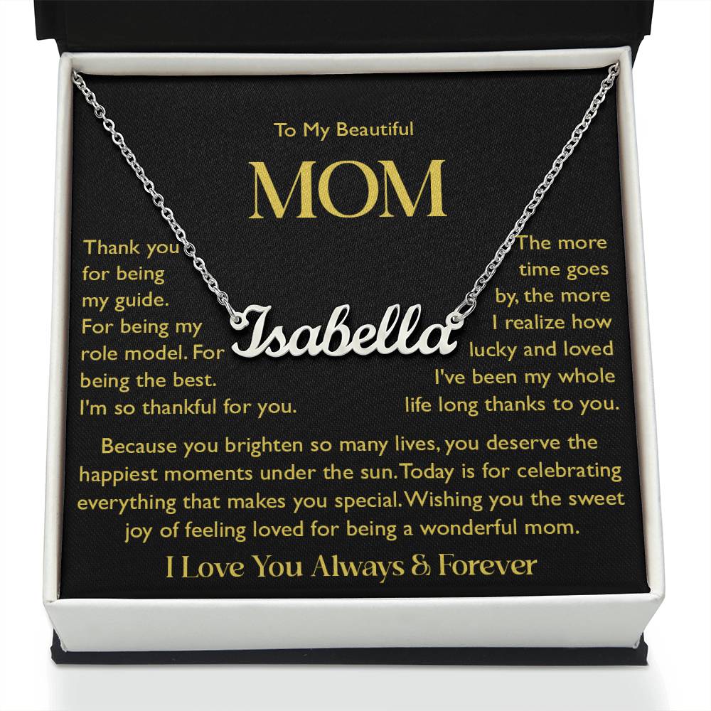 custom  1 name mom 5