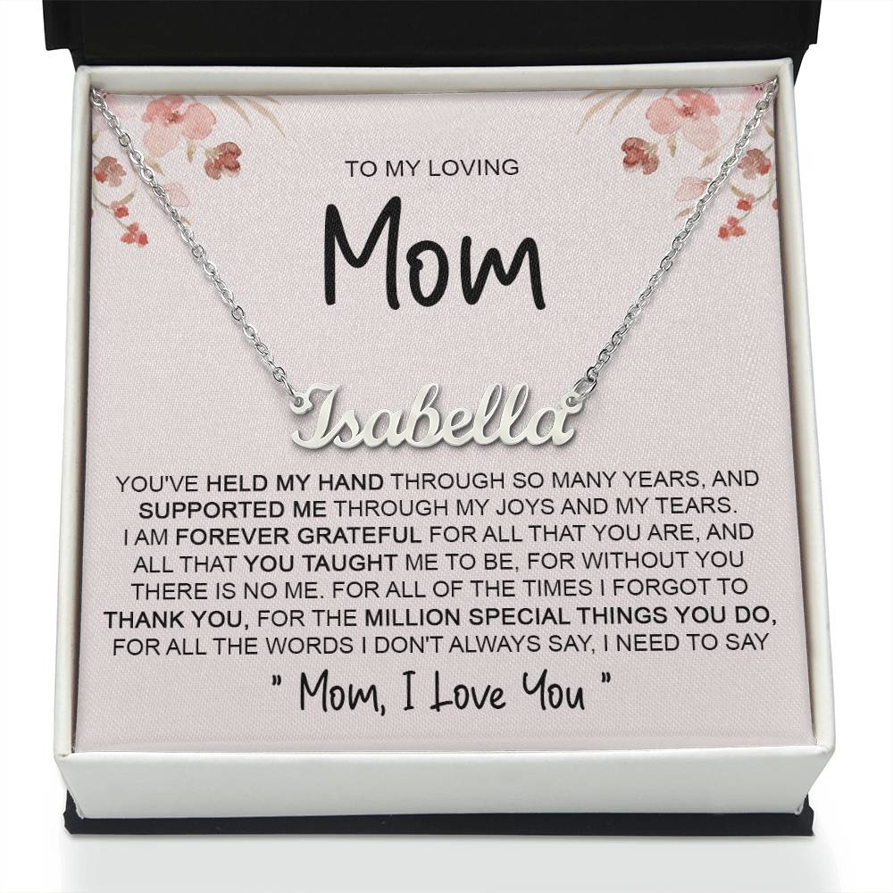 custom  1 name mom 4