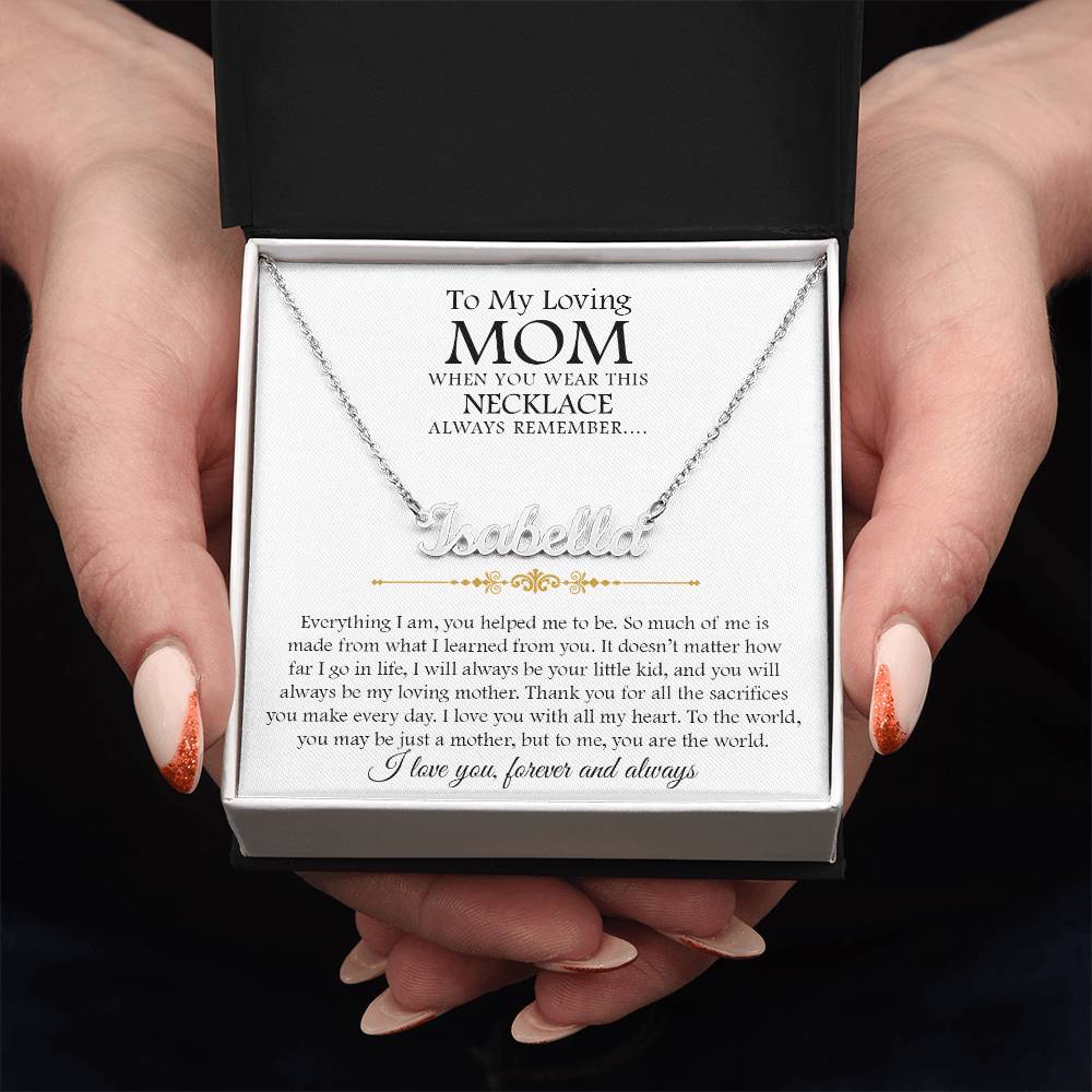 custom  1 name mom 2