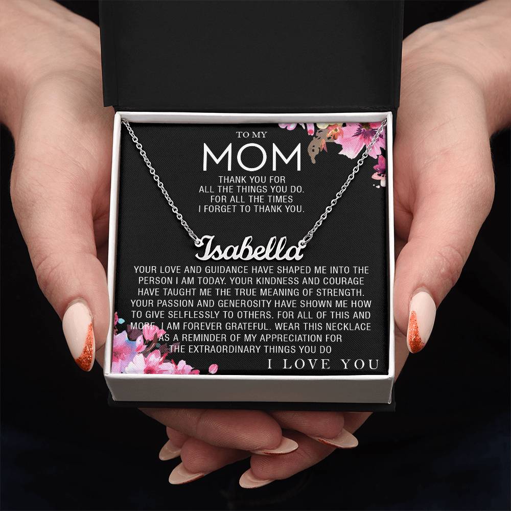 custom  1 name mom 3