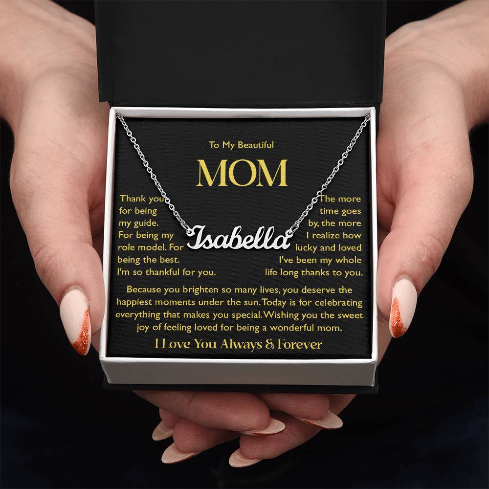 custom  1 name mom 5