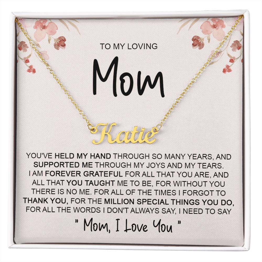custom  1 name mom 4