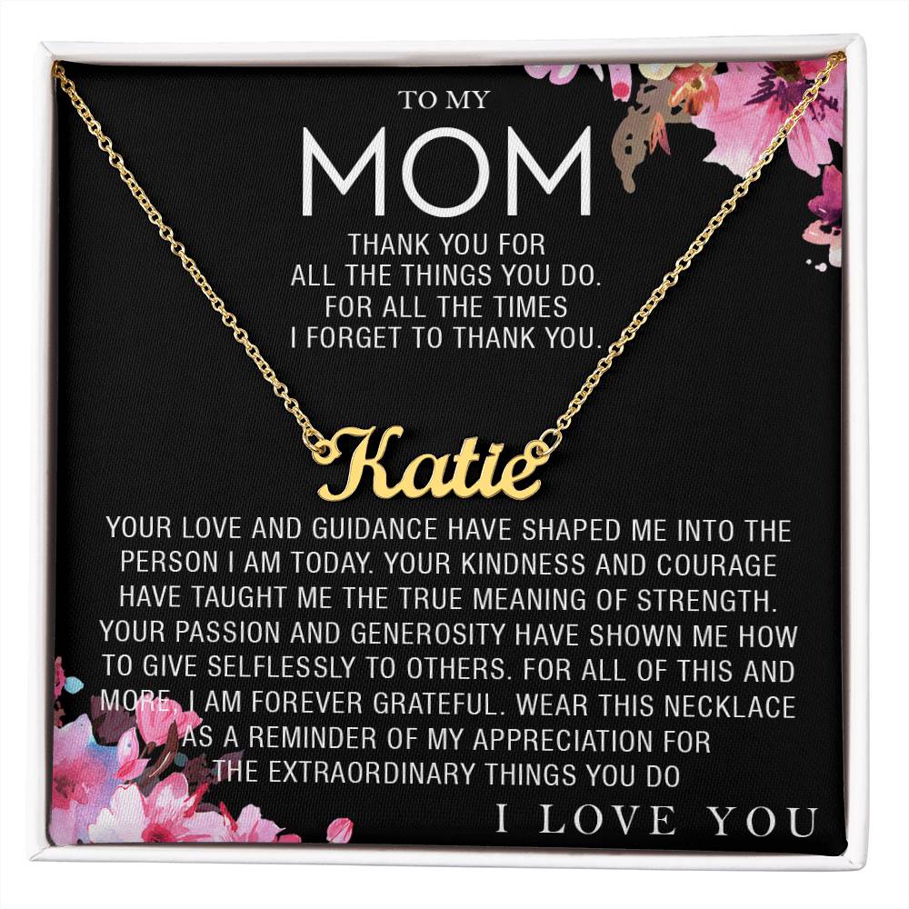 custom  1 name mom 3