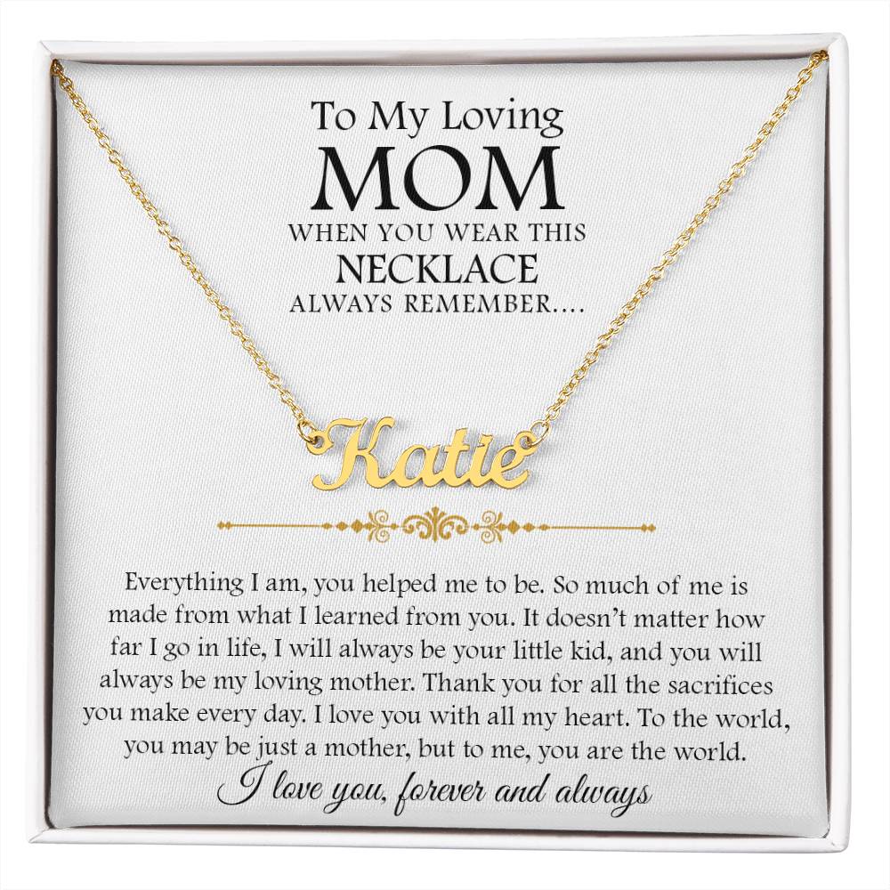 custom  1 name mom 2