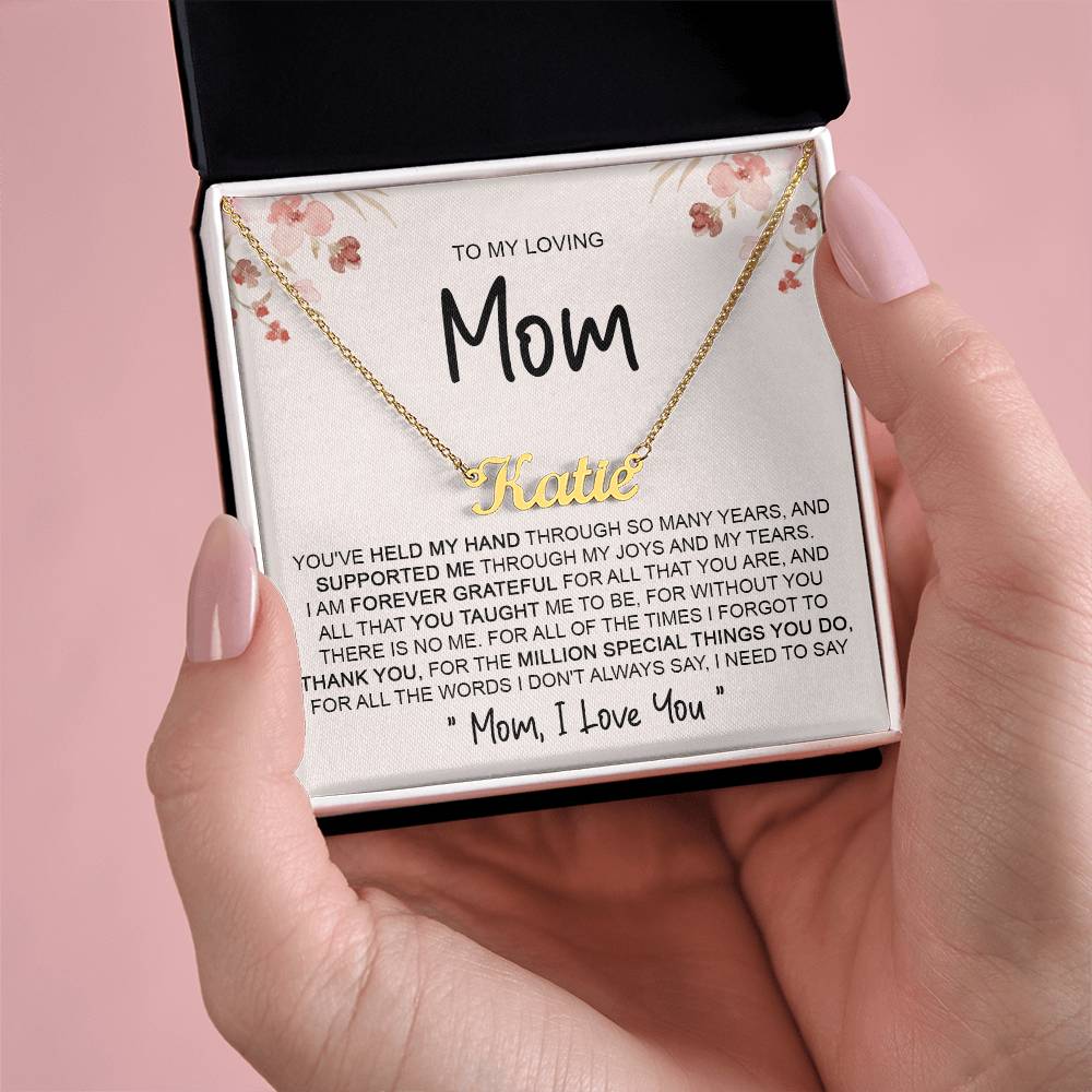 custom  1 name mom 4