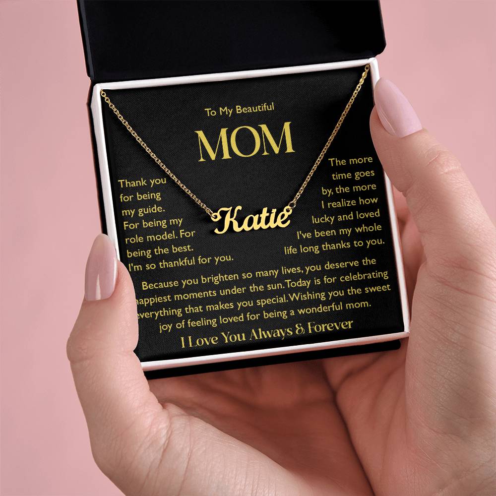 custom  1 name mom 5