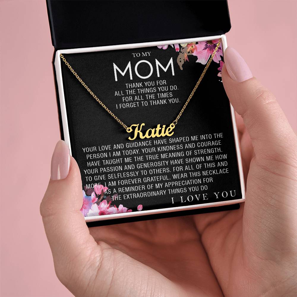 custom  1 name mom 3