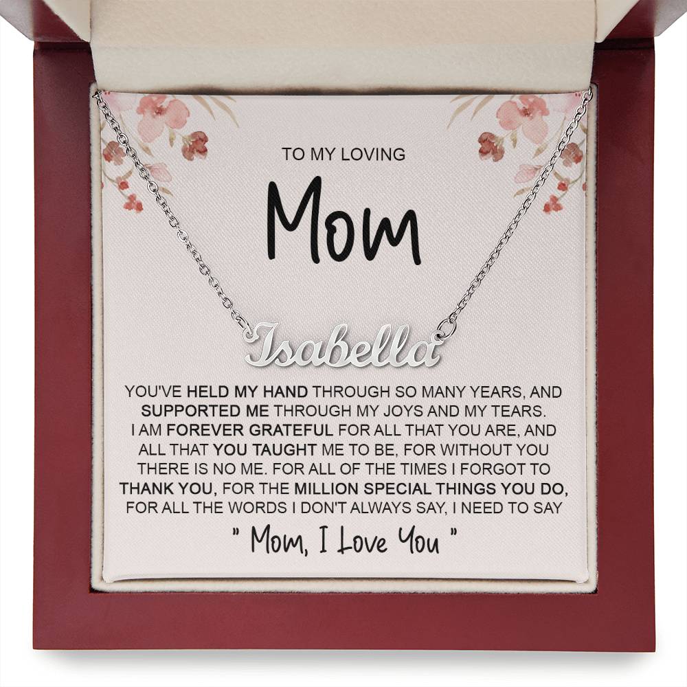 custom  1 name mom 4
