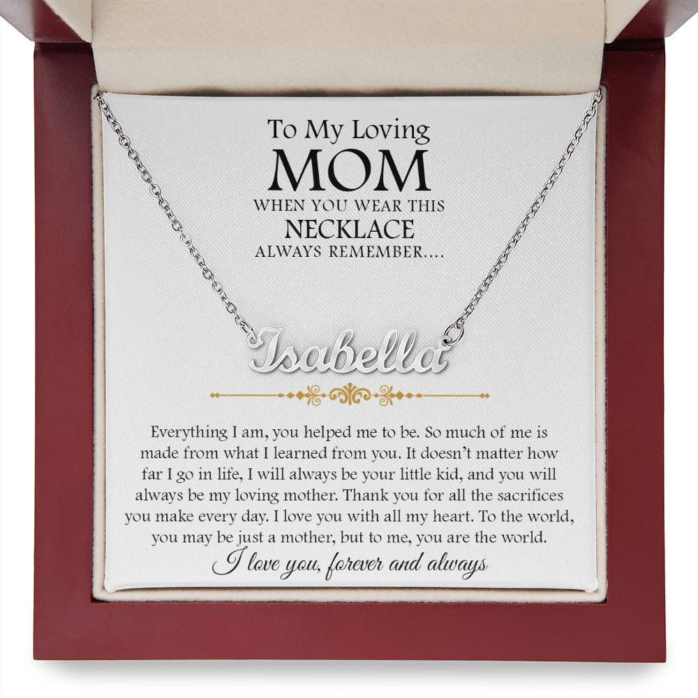 custom  1 name mom 2