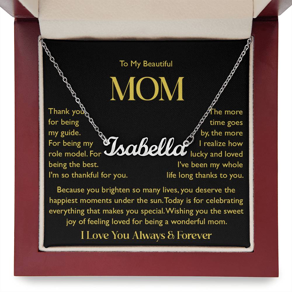 custom  1 name mom 5