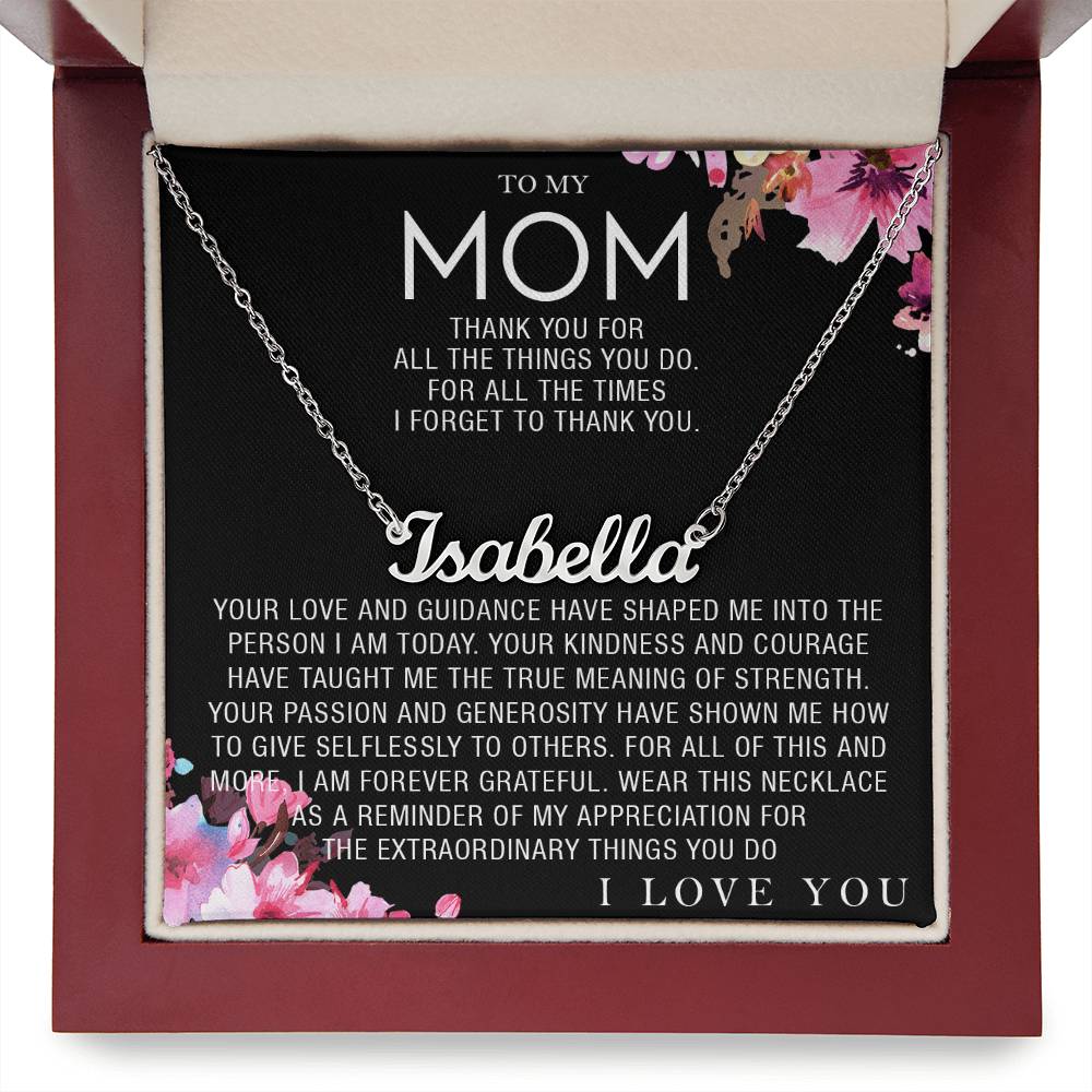 custom  1 name mom 3
