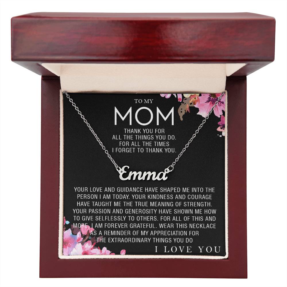custom  1 name mom 3