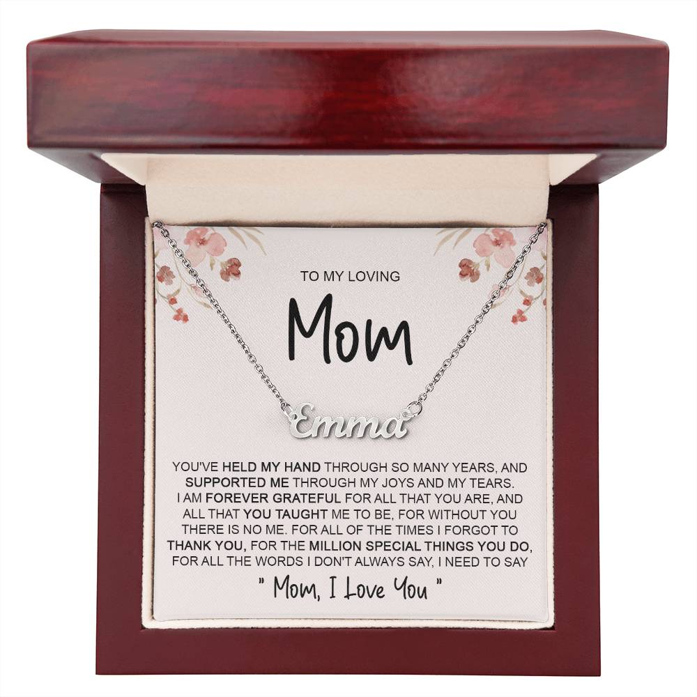 custom  1 name mom 4