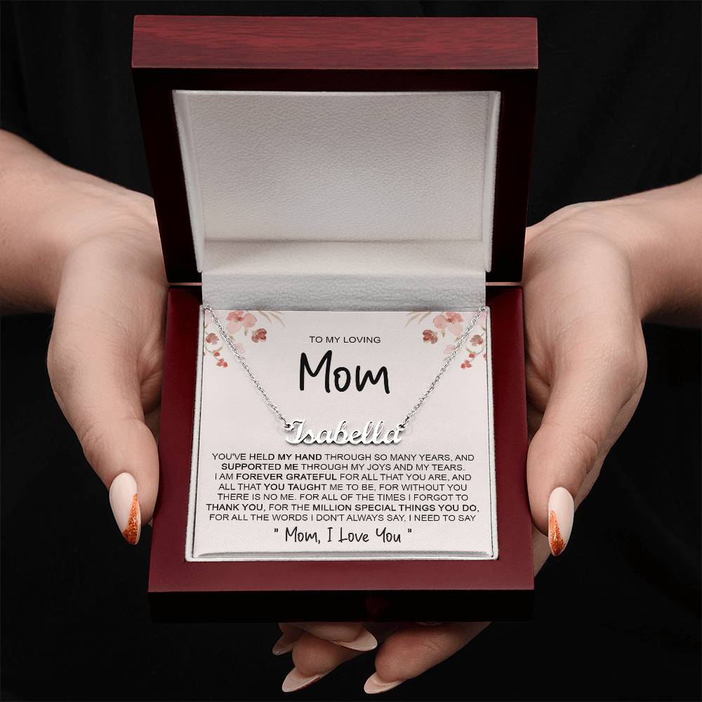 custom  1 name mom 4