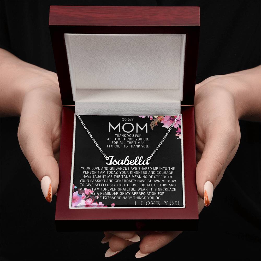 custom  1 name mom 3