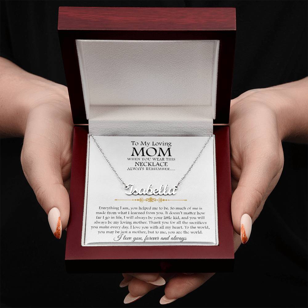 custom  1 name mom 2