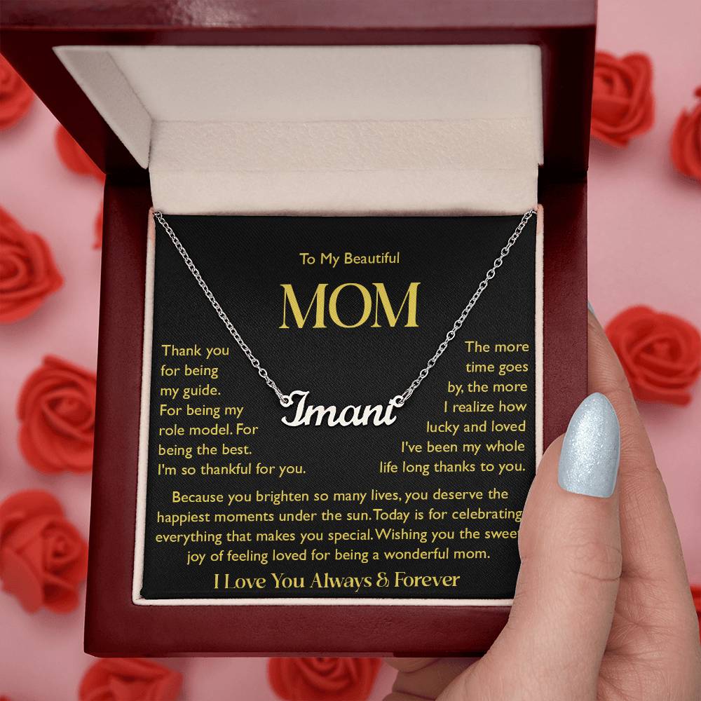 custom  1 name mom 5