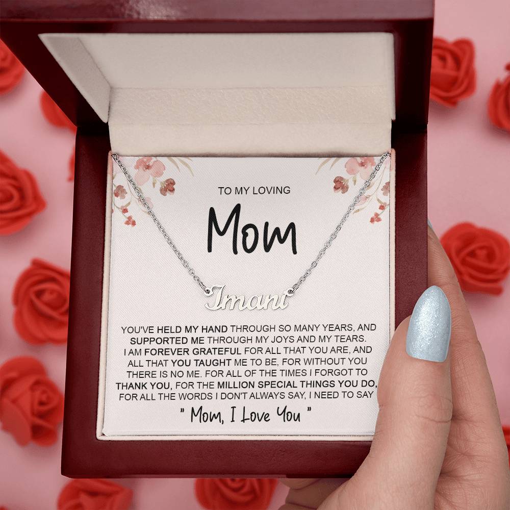 custom  1 name mom 4