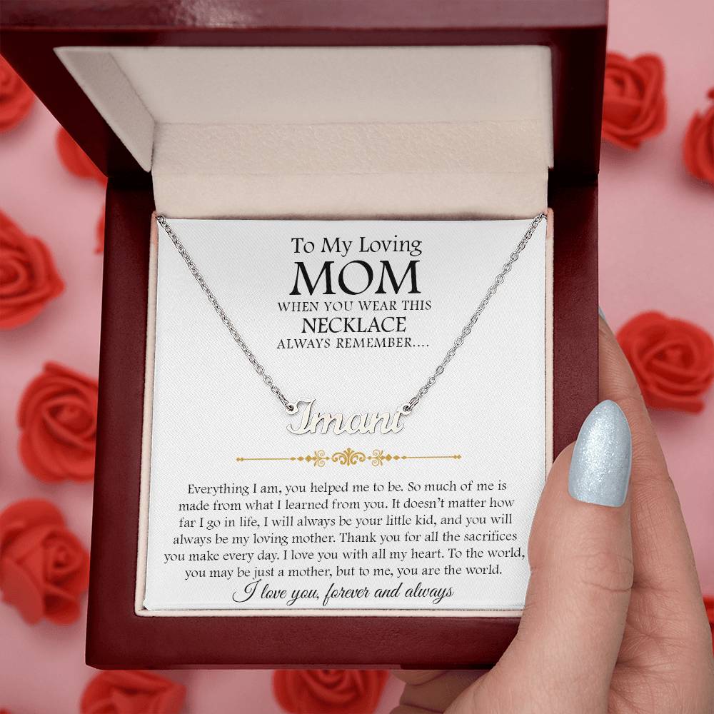 custom  1 name mom 2