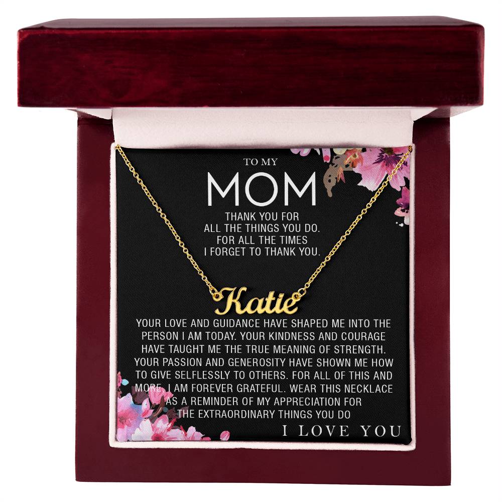 custom  1 name mom 3