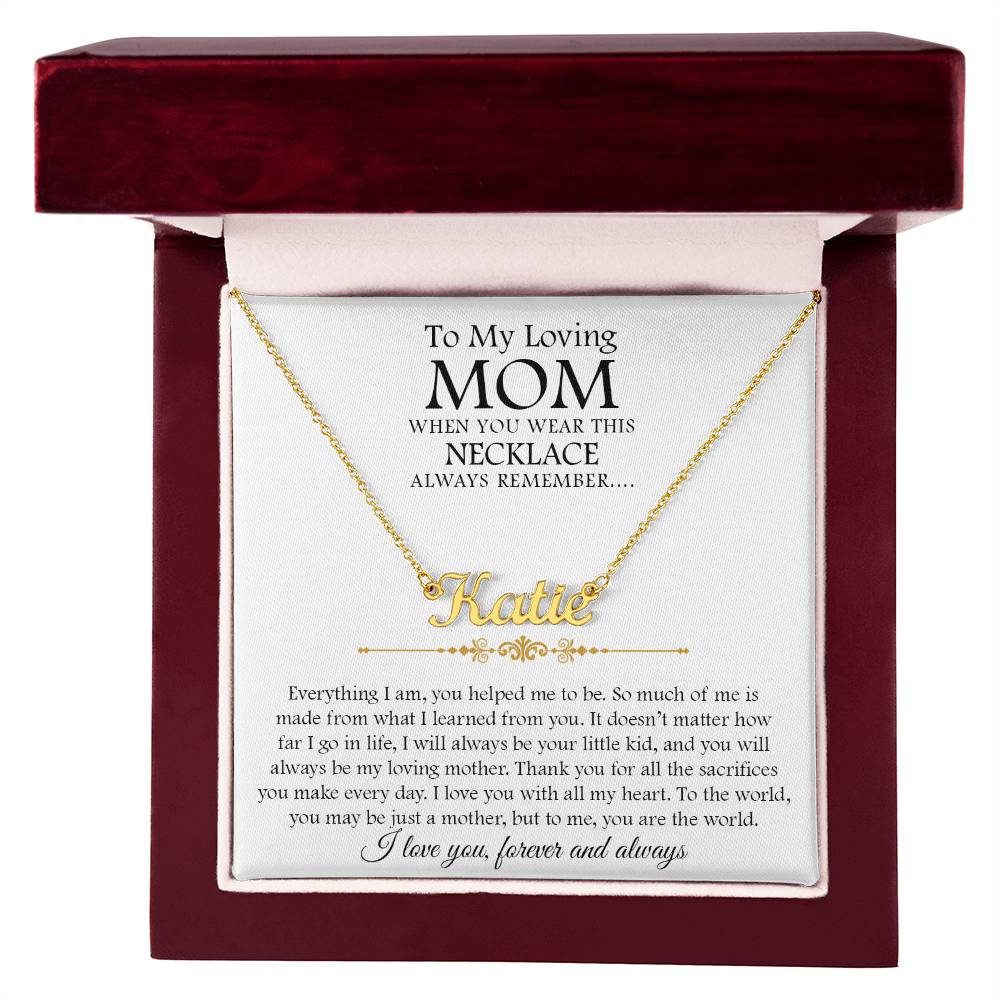 custom  1 name mom 2