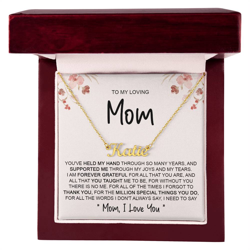 custom  1 name mom 4