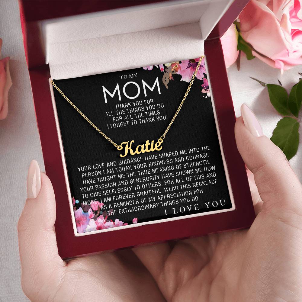 custom  1 name mom 3